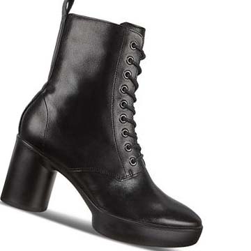 Women's Ecco Shape Sculpted Motion 55 Lace-up Boots Black | SG 37WNB